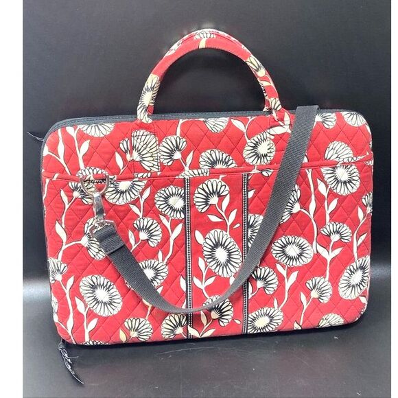Vera Bradley Accessories - Vera Bradley Laptop Organizer Removeable Strap Red/White Vintage